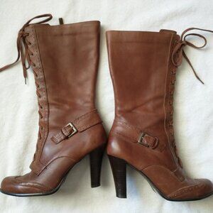 Tribeca by Kenneth Cole Brown Heeled Boots